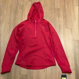 NWT Nike Thermal Pullover Hoodie Raspberry Pink S